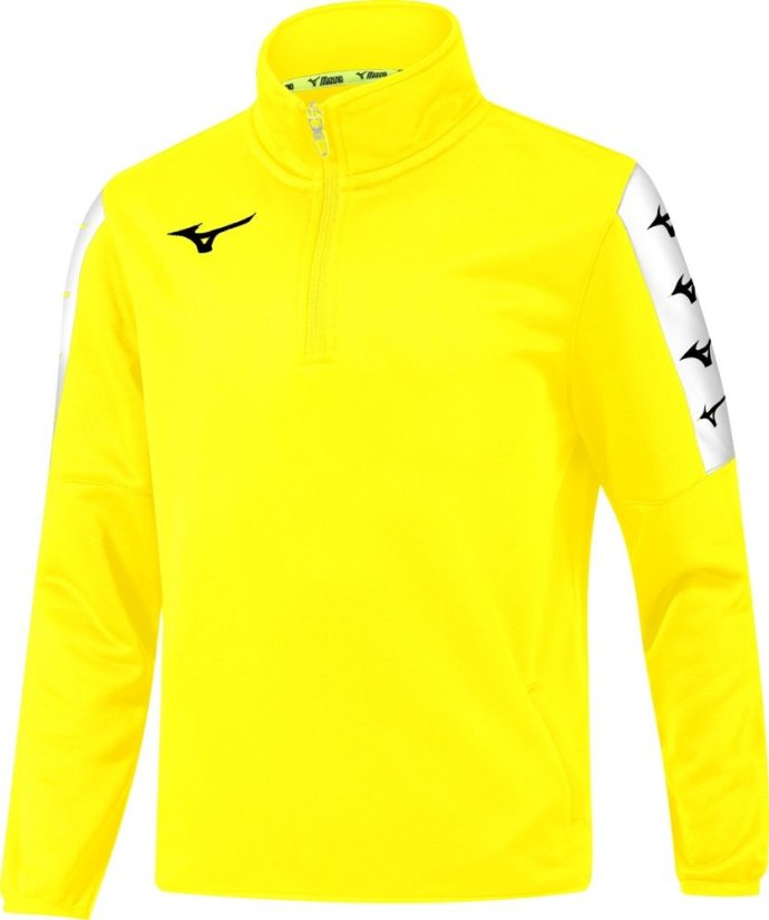 Mizuno Nara Interlock Training Top – Pánská sportovní mikina – Žlutá