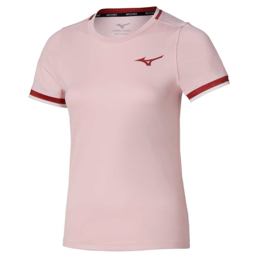 Mizuno Stargazer Tee – Dámské tenisové triko – Růžová