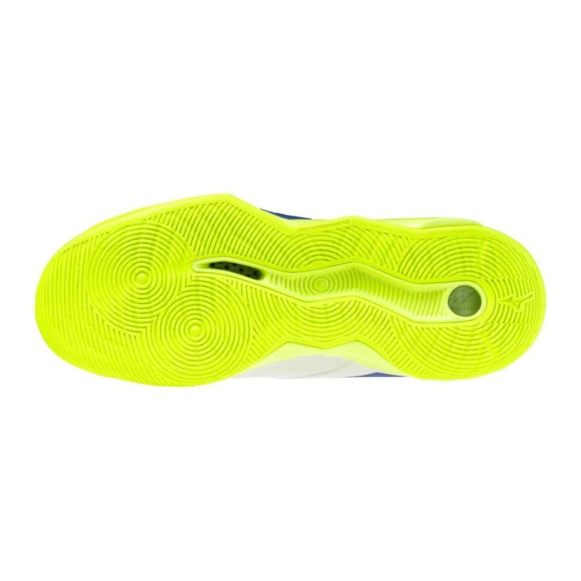 Mizuno Wave Momentum Pro Mid – Unisex volejbalová obuv – Bílo-žlutá