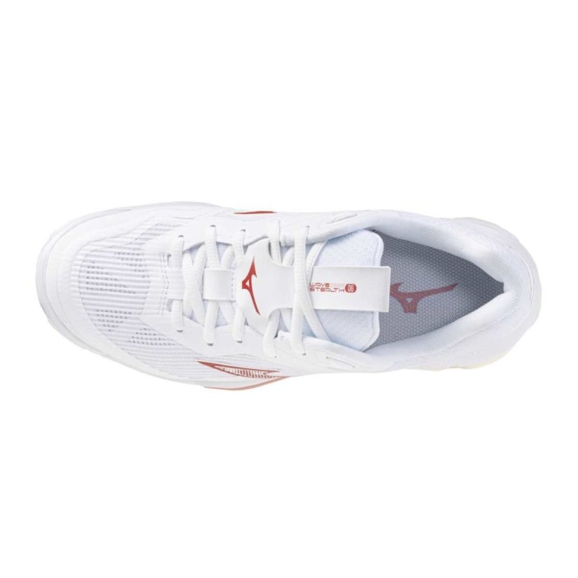 Mizuno Wave Stealth 6 – Dámská halová obuv – Bílá - Velikost: EUR 38.5