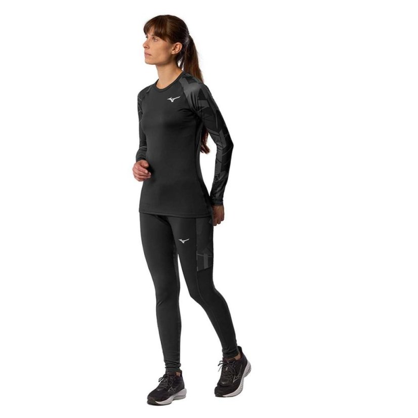 Mizuno Virtual Body G5 Crew Neck – Dámské termotriko – Černá