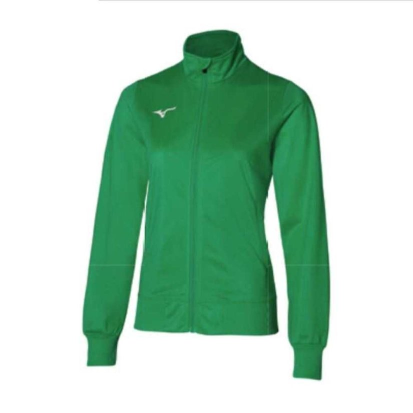Mizuno Core TR Jacket – Dámská lehká sportovní bunda – Zelená - Velikost: XXL