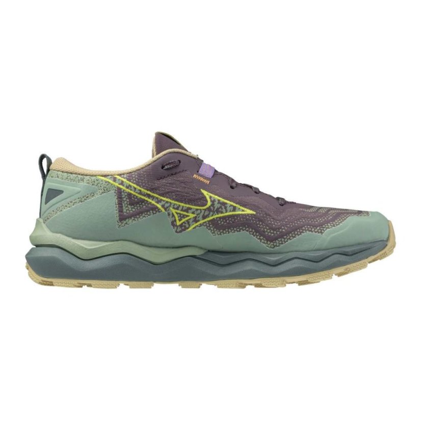 Mizuno Wave Daichi 9 – Dámská trailová běžecká obuv – Hnědo-zelená