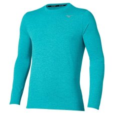 Mizuno Core Impulse LS Tee – Pánské běžecké triko – Modrá