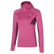 Mizuno Warmalite Hooded LS – Dámská funkční mikina – Růžová