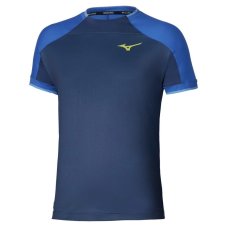 Mizuno Stargazer Shadow Graphic Tee – Pánské tenisové triko – Tmavě modrá