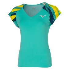 Mizuno Tee – Dámské tenisové triko – Tyrkysová