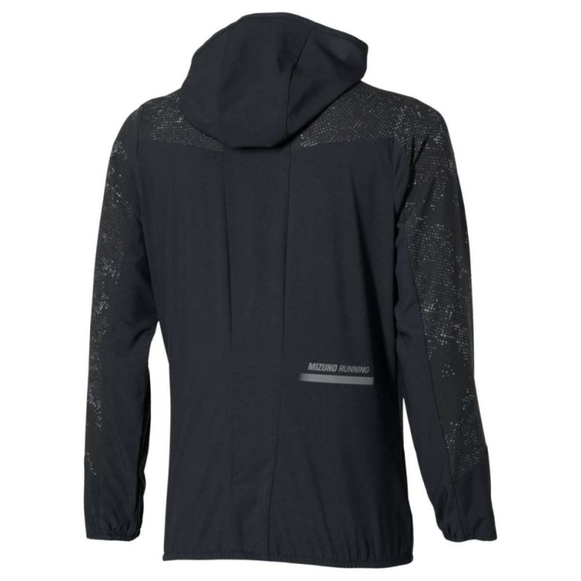 Mizuno Active Alpha Hooded Jacket – Dámská běžecká bunda – Černá - Velikost: M
