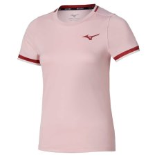 Mizuno Stargazer Tee – Dámské tenisové triko – Růžová