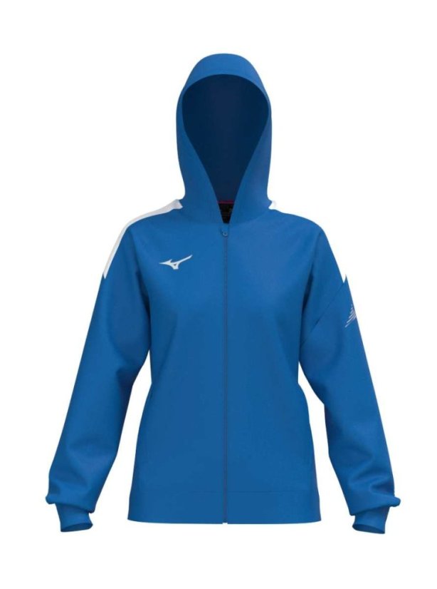 Mizuno MZNRB Track Jacket – Dámská lehká sportovní bunda – Modrá - Velikost: S
