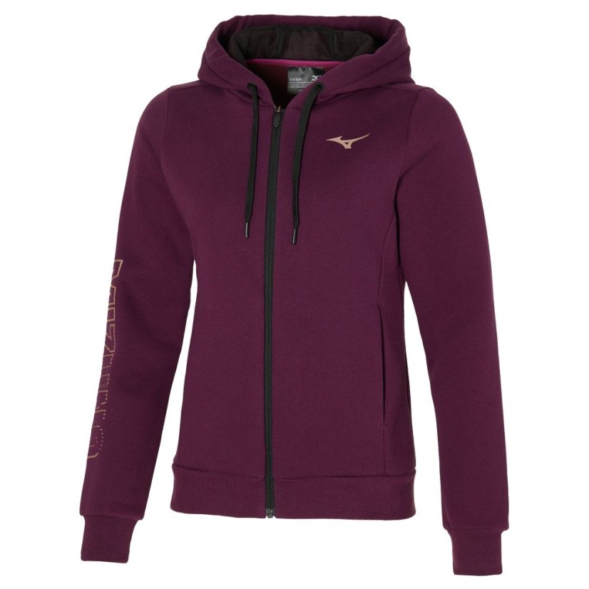 Mizuno Sweat Jacket – Dámská sportovní mikina – Fialová