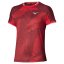 Mizuno Stargazer Shadow Graphic Tee – Pánské tenisové triko – Červená