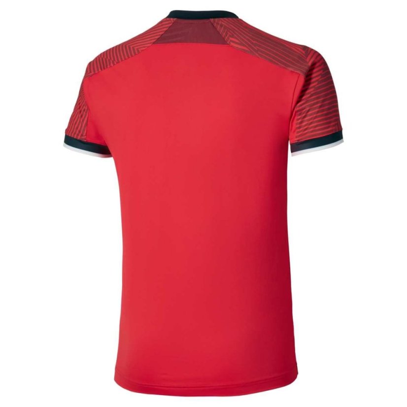 Mizuno Stargazer Shadow Tee – Pánské tenisové triko – Červená