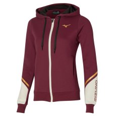 Mizuno Sweat Jacket – Dámská sportovní mikina – Vínová