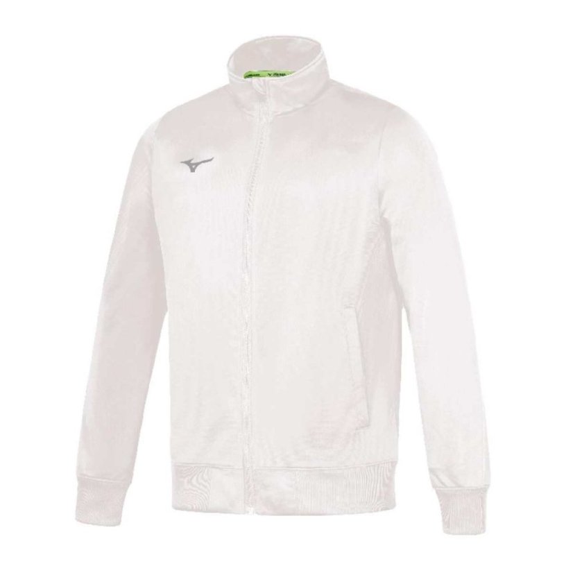 Mizuno Core TR Jacket – Pánská lehká sportovní bunda – Bílá - Velikost: S