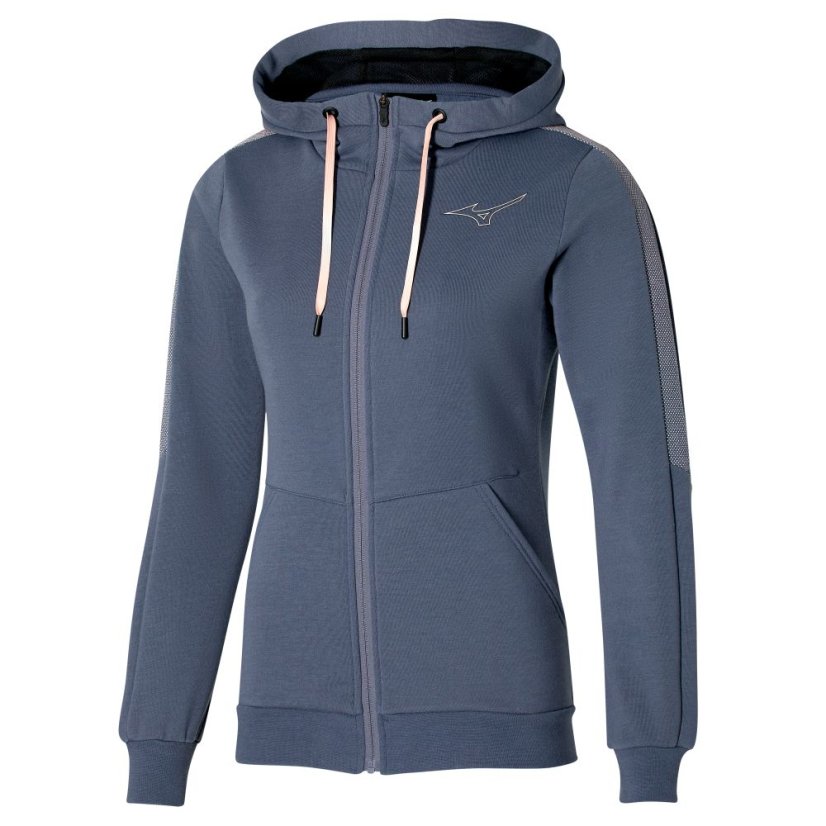 Mizuno Release Sweat Jacket – Dámská sportovní mikina – Modrá
