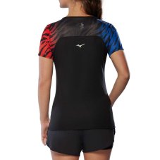 Mizuno DryAeroFlow Graphic Tee – Dámské běžecké triko – Černá