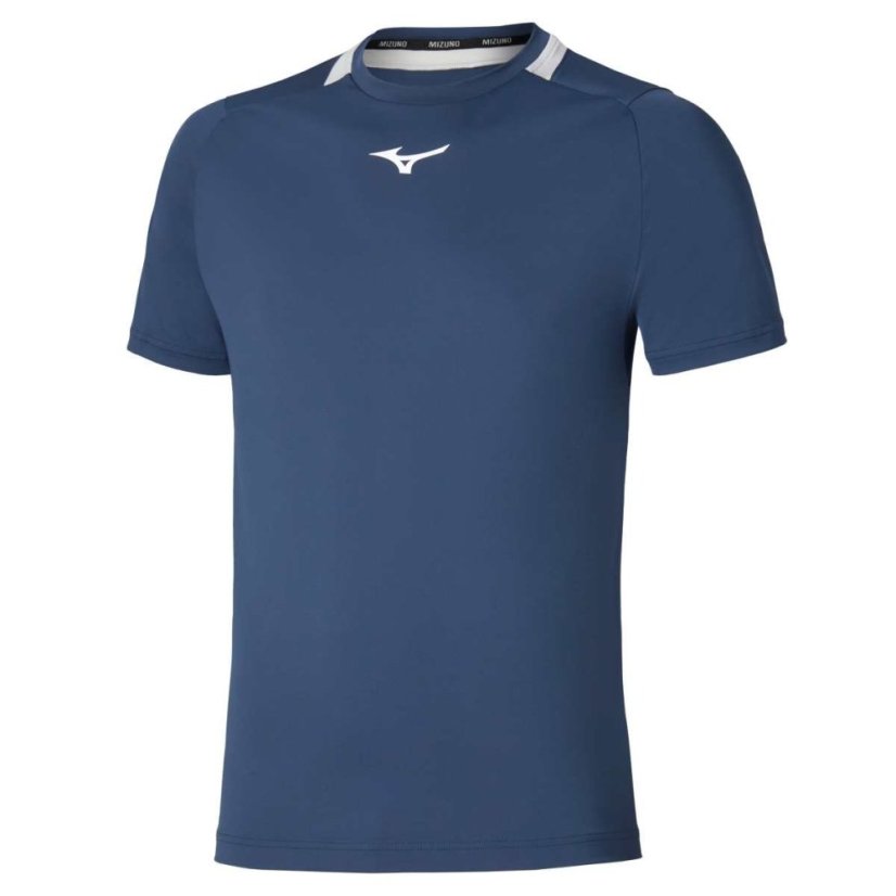 Mizuno Tee – Pánské tenisové triko – Tmavě modrá