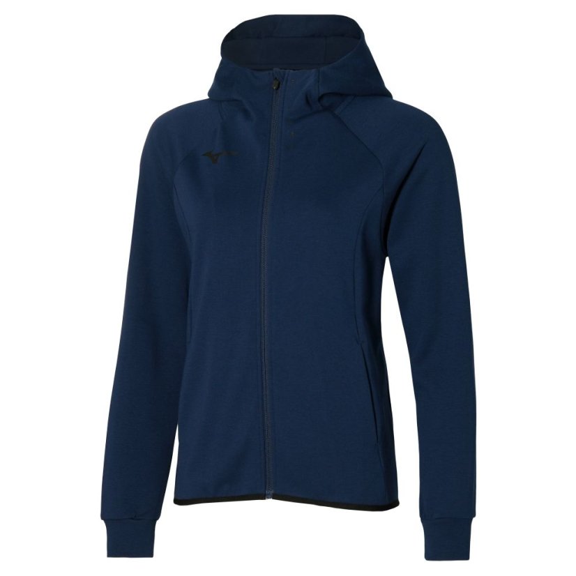 Mizuno Athlete Hoody – Dámská sportovní mikina – Modrá - Velikost: S
