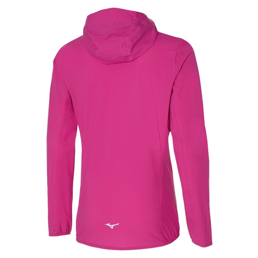 Mizuno Waterproof 20K ER Jacket – Dámská nepromokavá běžecká bunda – Růžová - Velikost: S