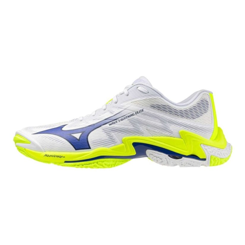 Mizuno Wave Lightning Elite – Unisex volejbalová obuv – Bílo-žlutá