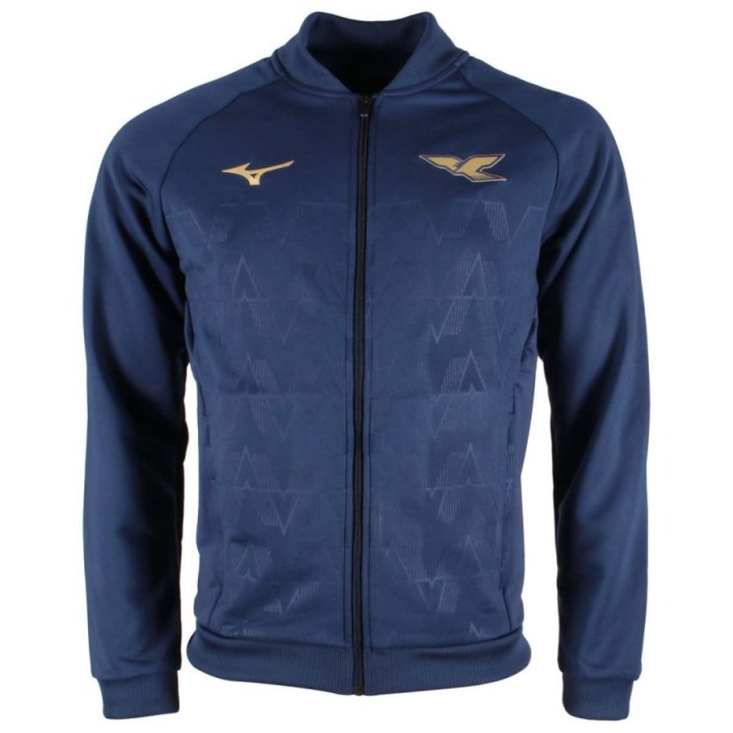 Mizuno 125 Walk Out Track Jacket – Lehká sportovní bunda – Modrá - Velikost: S