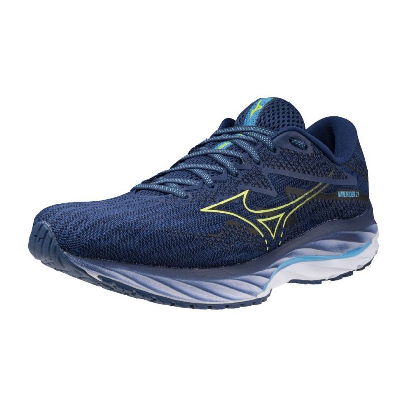 Mizuno Wave Rider 27 – Pánská silniční běžecká obuv – Modrá