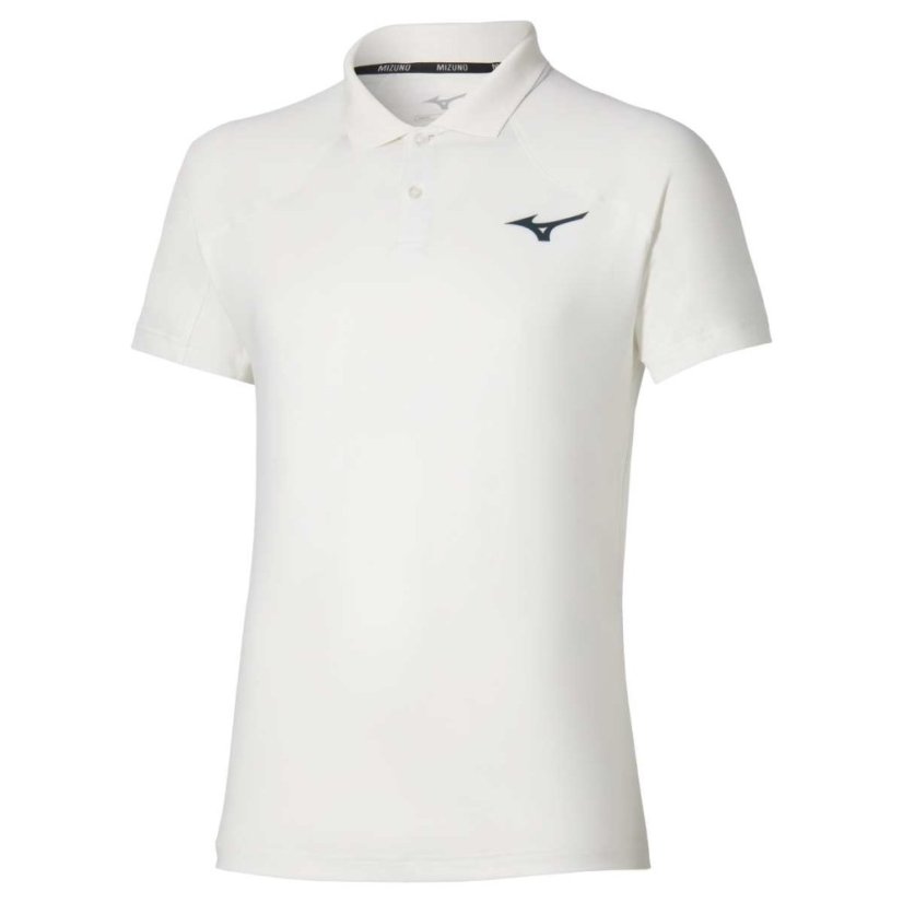 Mizuno Stargazer Shadow Polo – Pánské tenisové triko – Bílá