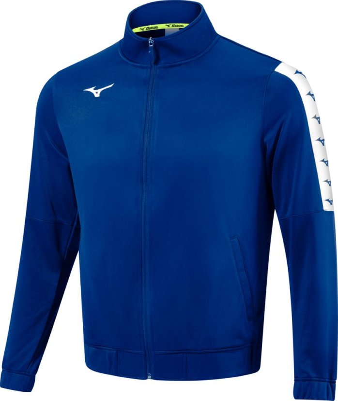Mizuno Nara Interlock Track Jacket – Juniorská lehká sportovní bunda – Modrá - Velikost: 116