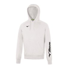 Mizuno Terry Hoodie – Pánská sportovní mikina – Bílá