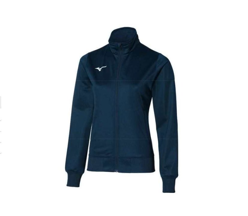Mizuno Core TR Jacket – Dámská lehká sportovní bunda – Modrá - Velikost: XS