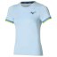Mizuno Stargazer Tee – Dámské tenisové triko – Modrá