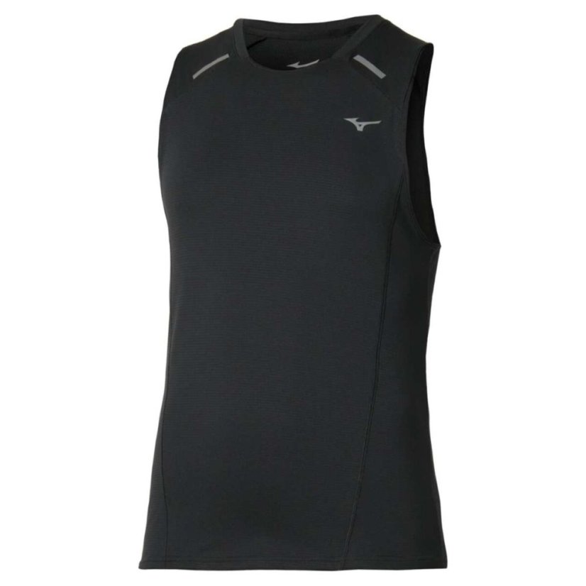 Mizuno Active DryAeroFlow Tank Top – Pánské běžecké tílko – Černá - Velikost: M