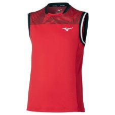 Mizuno Stargazer Shadow Sleeveless – Pánské tenisové tílko – Červená