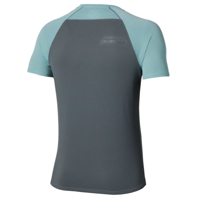 Mizuno Active DryAeroFlow Tee – Pánské běžecké triko – Tyrkysová - Velikost: M