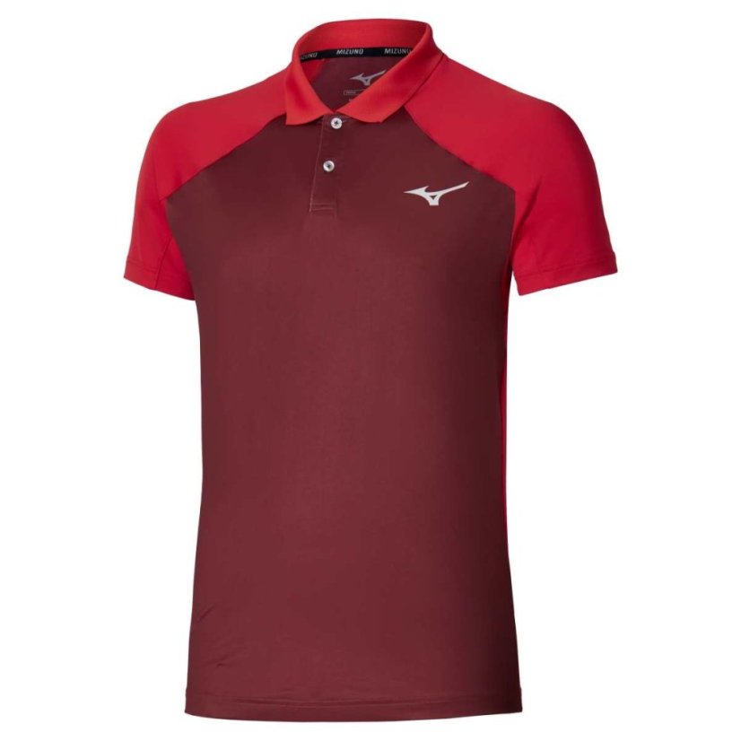 Mizuno Stargazer Shadow Polo – Pánské tenisové triko – Červená