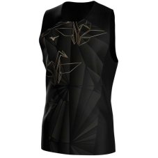 Mizuno Active DryAeroFlow Graphic Tank Top – Pánské běžecké tílko – Černá