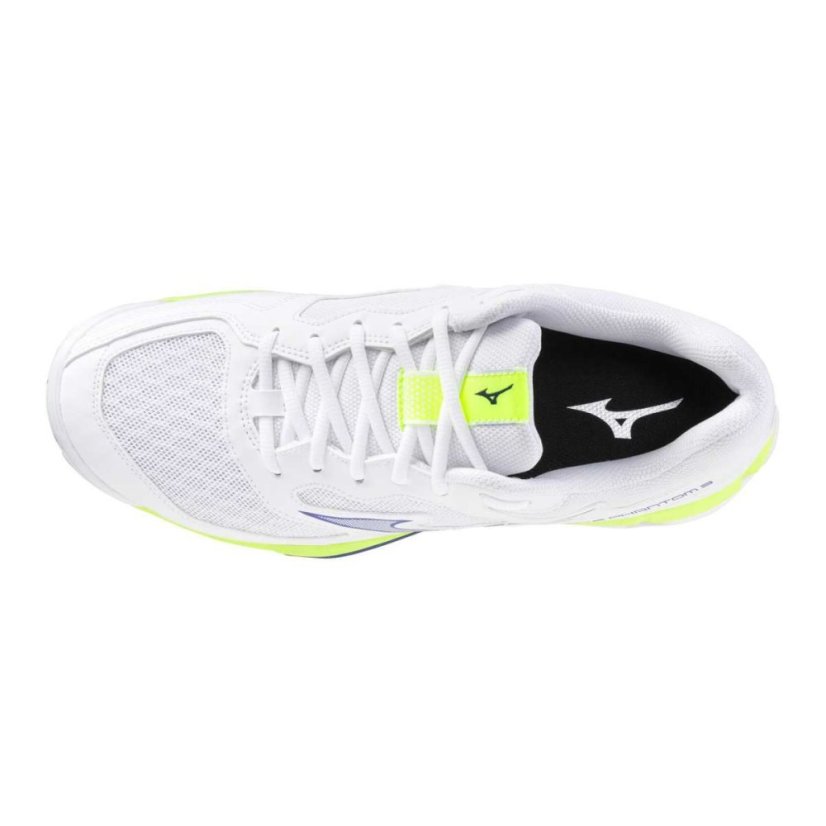 Mizuno Wave Phantom 3 – Unisex halová obuv – Bílo-žlutá