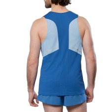 Mizuno DryAeroFlow Tank – Pánské běžecké tílko – Modrá