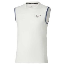 Mizuno Stargazer Shadow Sleeveless – Pánské tenisové tílko – Bílá