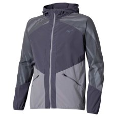 Mizuno Active Alpha Hooded Jacket – Pánská běžecká bunda – Šedá