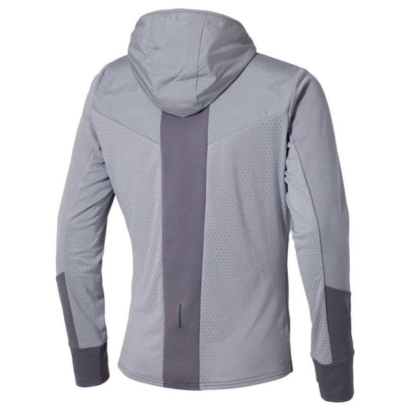 Mizuno Active Warm Hybrid FZ Hd LS – Pánská běžecká bunda – Šedá