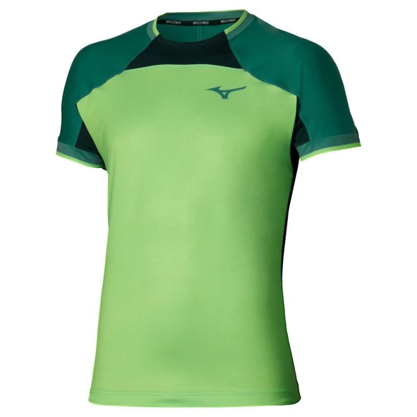 Mizuno Stargazer Shadow Graphic Tee – Pánské tenisové triko – Zelená