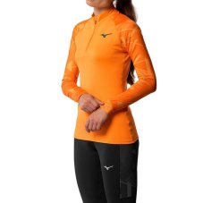 Mizuno Virtual Body G5 Half Zip – Dámské termotriko – Oranžová