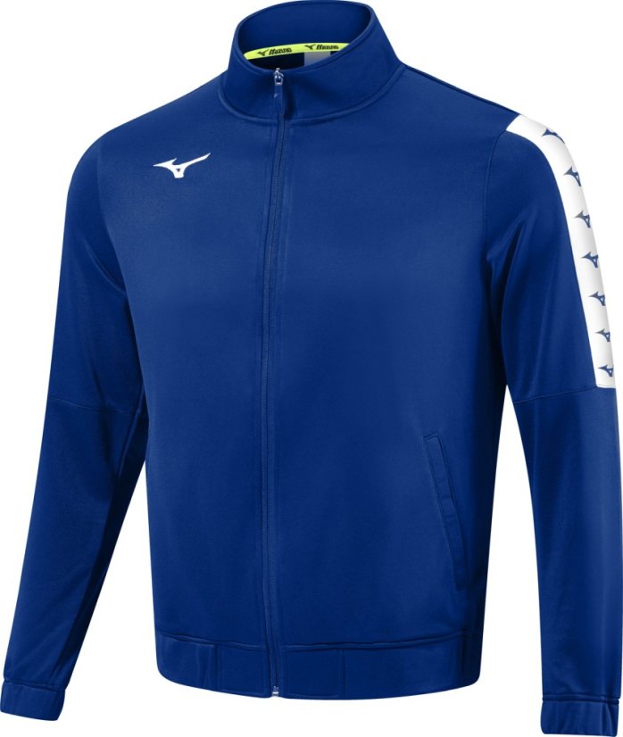 Mizuno Nara Interlock Track Jacket – Pánská lehká sportovní bunda – Modrá - Velikost: XXL Mizuno Nara Interlock Track Jacket – Pánská lehká sportovní bunda – Modrá - Velikost: XXL