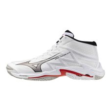 Mizuno Wave Lightning Elite Mid – Unisex volejbalová obuv – Bílá