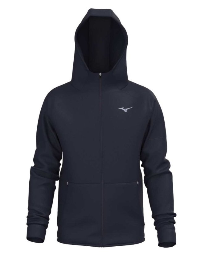 Mizuno Athletics RB Sweat Jacket – Pánská sportovní mikina – Černá