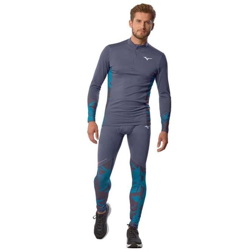 Mizuno Virtual Body G5 Half Zip – Pánské termotriko – Šedá