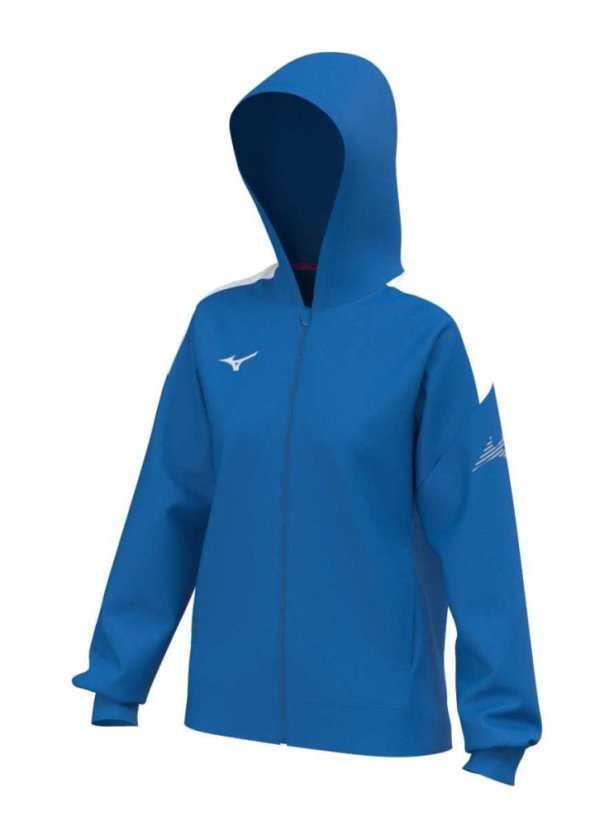 Mizuno MZNRB Track Jacket – Dámská lehká sportovní bunda – Modrá - Velikost: S