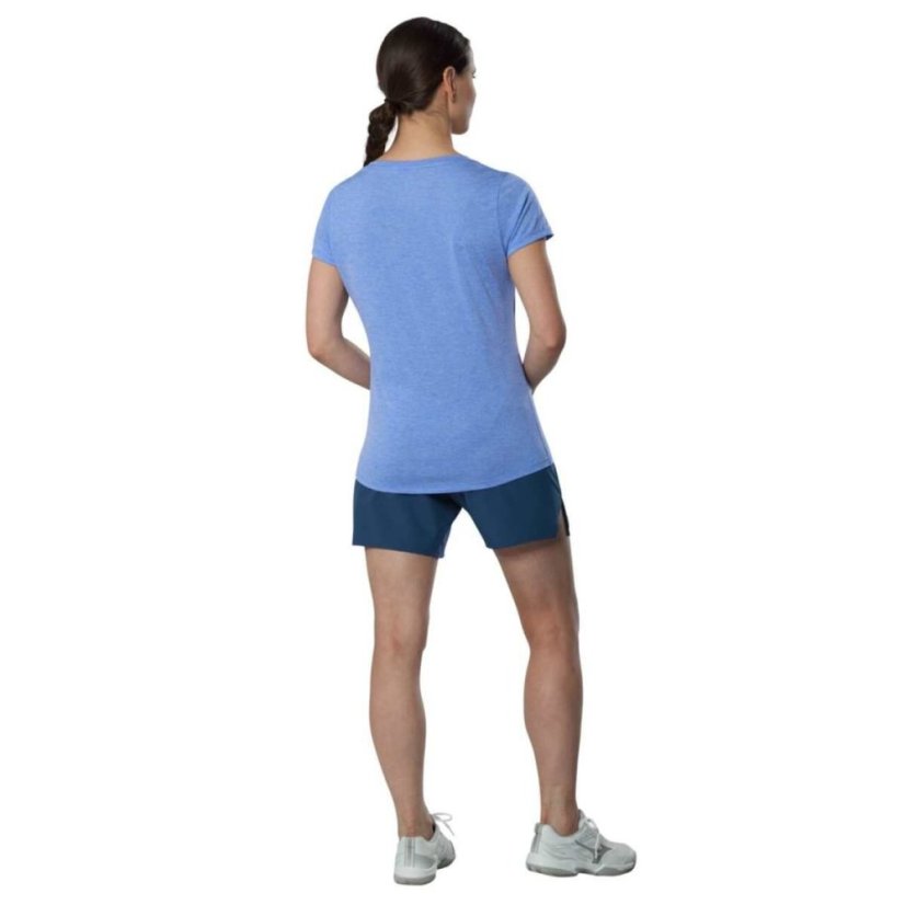 Mizuno Core Runbird Tee – Dámské běžecké triko – Modrá - Velikost: XS